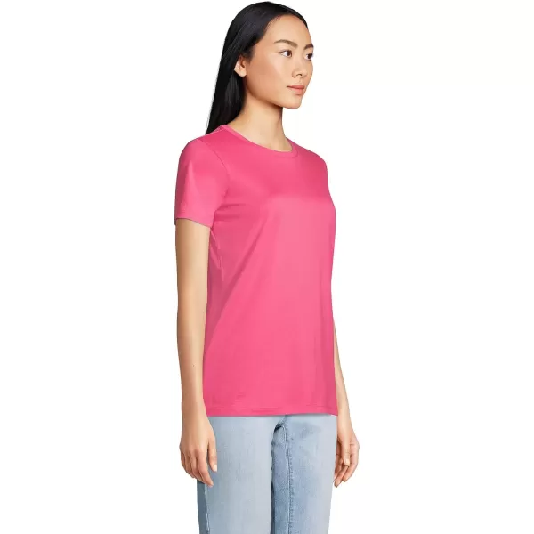 imageLands End Womens Relaxed Supima Cotton Crew Neck TShirtHot Pink