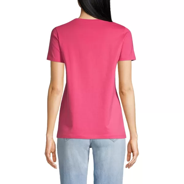 imageLands End Womens Relaxed Supima Cotton Crew Neck TShirtHot Pink