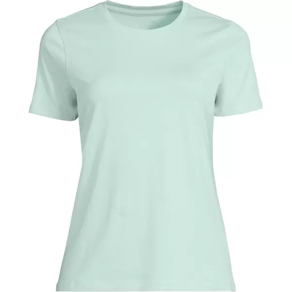 imageLands End Womens Relaxed Supima Cotton Crew Neck TShirtMint Cream