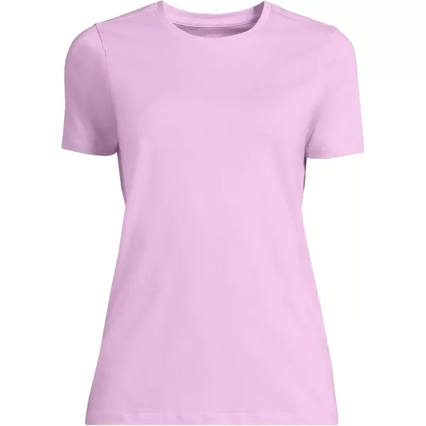 imageLands End Womens Relaxed Supima Cotton Crew Neck TShirtPink Amethyst