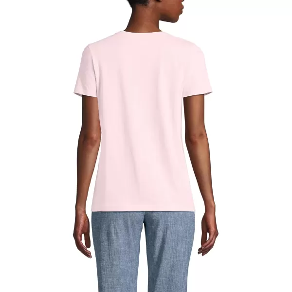 imageLands End Womens Relaxed Supima Cotton Crew Neck TShirtPink Fog