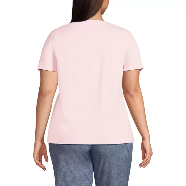 imageLands End Womens Relaxed Supima Cotton Crew Neck TShirtSimply Pink