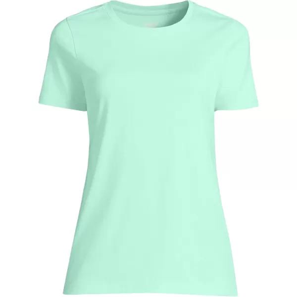 imageLands End Womens Relaxed Supima Cotton Crew Neck TShirtSpring Green