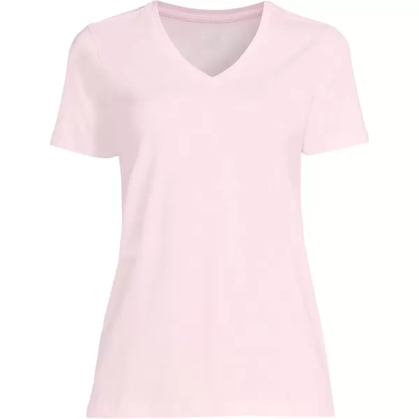 imageLands End Womens Relaxed Supima Cotton VNeck TShirtPink Fog