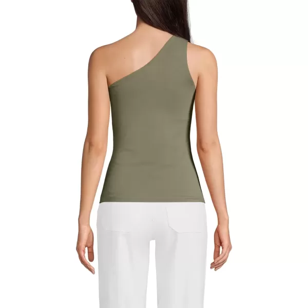 imageLands End Womens Slender One Shoulder TopSunwashed Olive