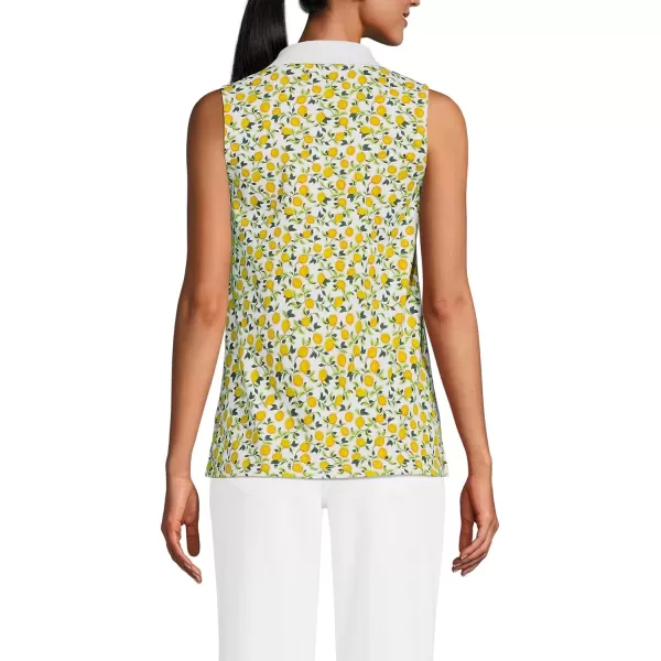 imageLands End Womens Supima Cotton PoloWhiteVibrant Lemons