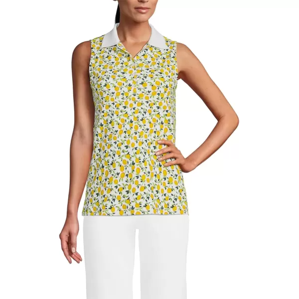 imageLands End Womens Supima Cotton PoloWhiteVibrant Lemons