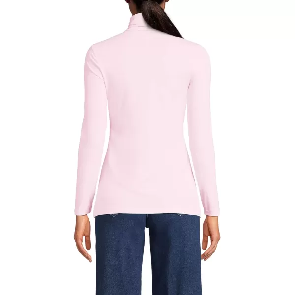 imageLands End Womens Lightweight Jersey Skimming Long Sleeve TurtleneckPink Fog