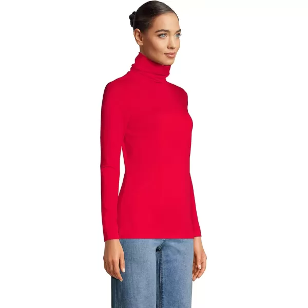 imageLands End Womens Lightweight Jersey Skimming Long Sleeve TurtleneckRich Red