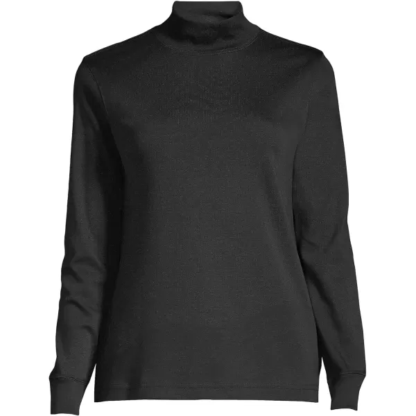 imageLands End Womens Long Sleeve Supima Mock TurtleneckBlack