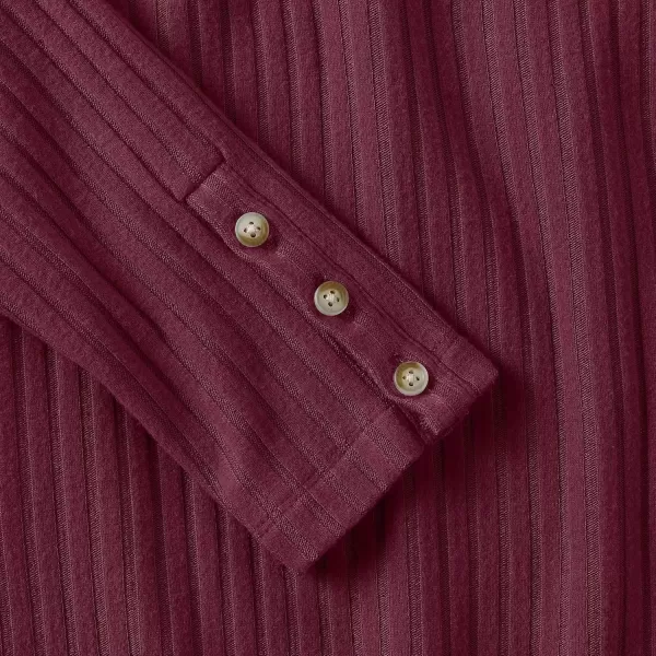 imageLands End Womens Long Sleeve Wide Rib TurtleneckRich Burgundy