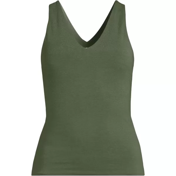 imageLands End Womens Slender Tank TopEstate Green