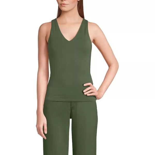 imageLands End Womens Slender Tank TopEstate Green