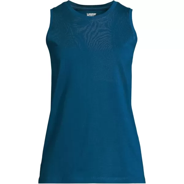 imageLands End Womens Supima Cotton Tank TopBaltic Teal