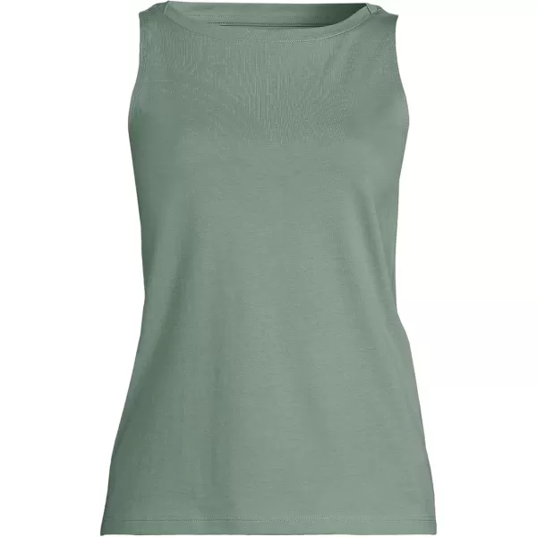 imageLands End Womens Supima Cotton Tank TopLily Pad Green