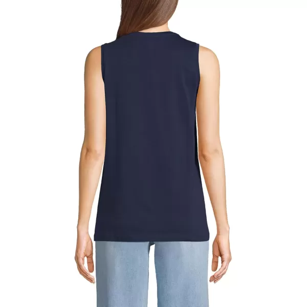 imageLands End Womens Supima Cotton Tank TopRadiant Navy