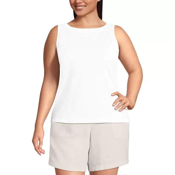 imageLands End Womens Supima Cotton Tank TopWhite