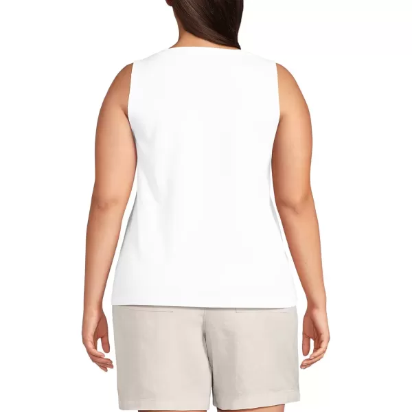 imageLands End Womens Supima Cotton Tank TopWhite