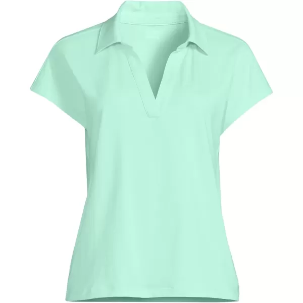 imageLands End Womens Supima Johnny Collar PoloSpring Green