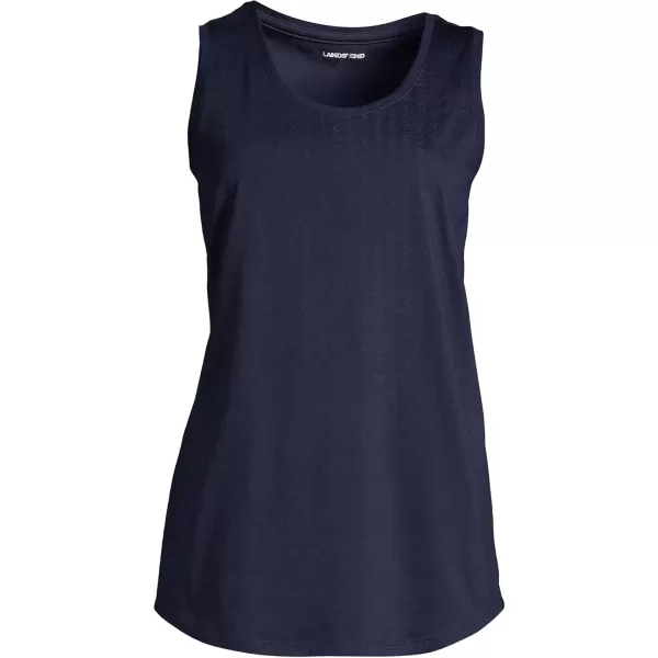 imageLands End Womens Tall Supima Cotton Tunic Tank TopRadiant Navy