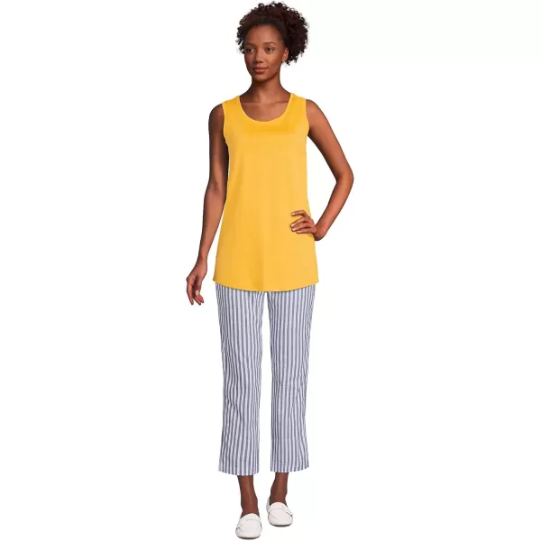 imageLands End Womens Tall Supima Cotton Tunic Tank TopSunset Yellow