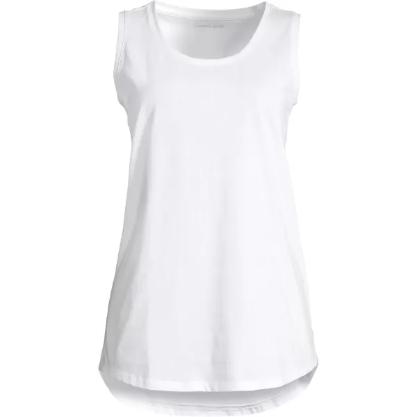 imageLands End Womens Tall Supima Cotton Tunic Tank TopWhite