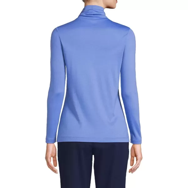 imageLands End Womens Tall Supima Cotton Turtleneck TunicChicory Blue