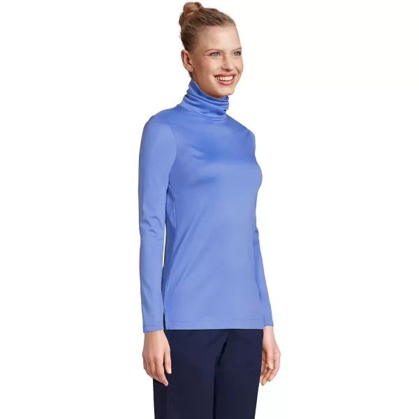 imageLands End Womens Tall Supima Cotton Turtleneck TunicChicory Blue