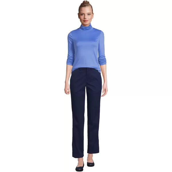 imageLands End Womens Tall Supima Cotton Turtleneck TunicChicory Blue