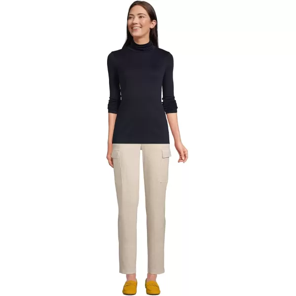 imageLands End Womens Tall Supima Cotton Turtleneck TunicRadiant Navy