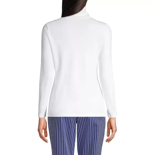 imageLands End Womens Tall Supima Cotton Turtleneck TunicWhite