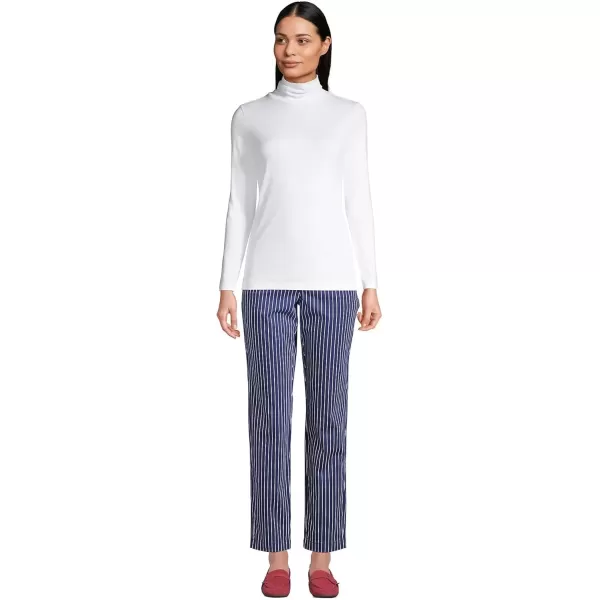 imageLands End Womens Tall Supima Cotton Turtleneck TunicWhite