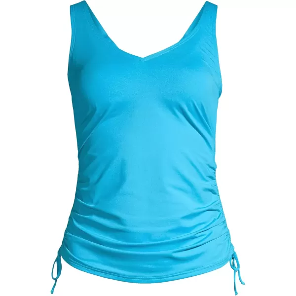 imageLands End Chlorine Resistant Underwire Tankini Swimsuit TopTurquoise