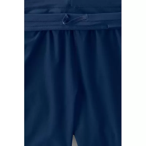 imageLands End Womens 11quot Quick Dry Elastic Waist Modest Board Shorts Swim Coverup Shorts with PantyDeep Sea Navy