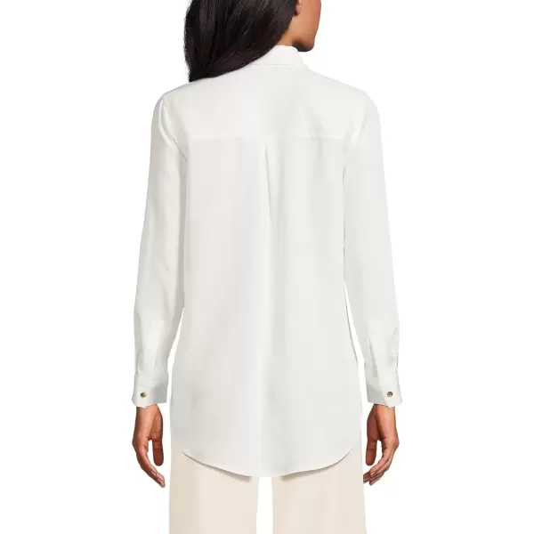 imageLands End Womens Long Sleeve Popover Top Made with Tencel FibersWhite