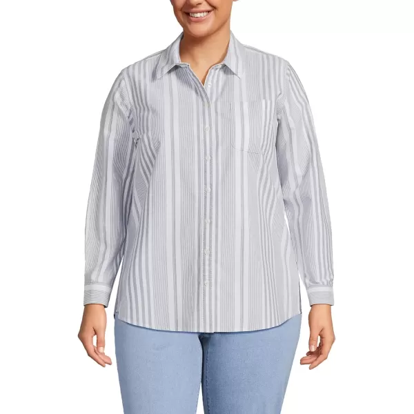 imageLands End Womens Oxford ShirtFounders Engineered Stripe