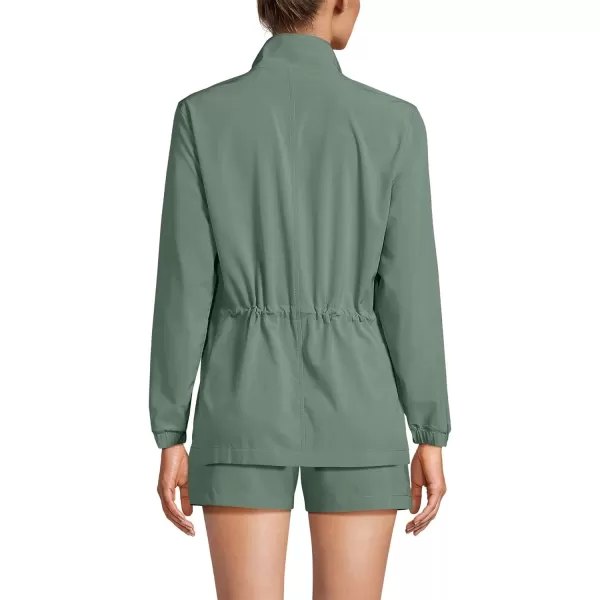 imageLands End Womens Performance Packable Full Zip ShirtLily Pad Green