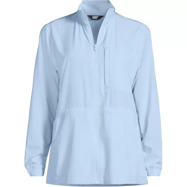 imageLands End Womens Performance Packable Full Zip ShirtSoft Blue Haze