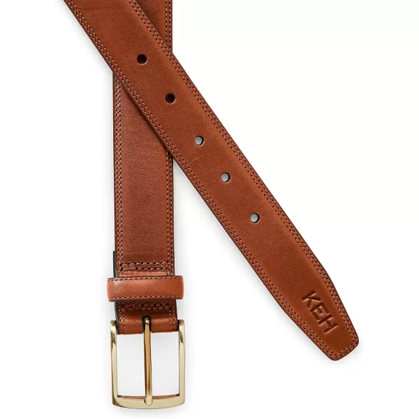 imageLands End Mens Glove Leather BeltDark English Tan