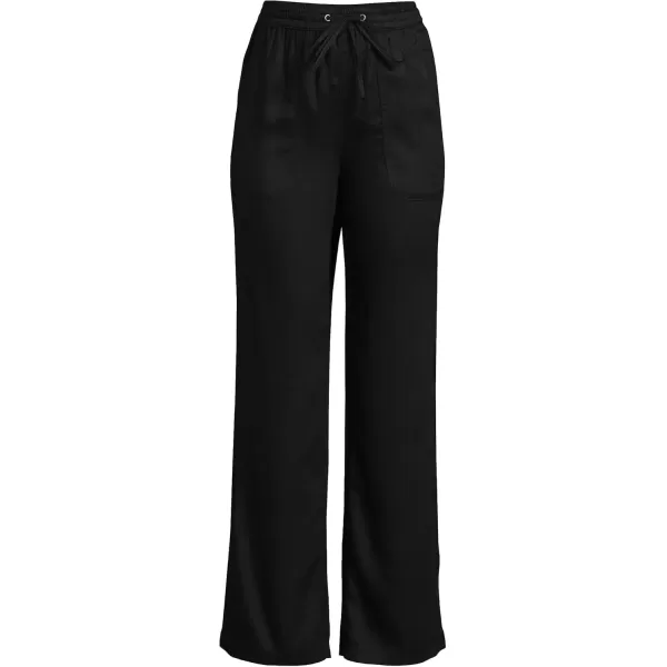 imageLands End Womens Recover High Rise Wide Leg JeansBlack