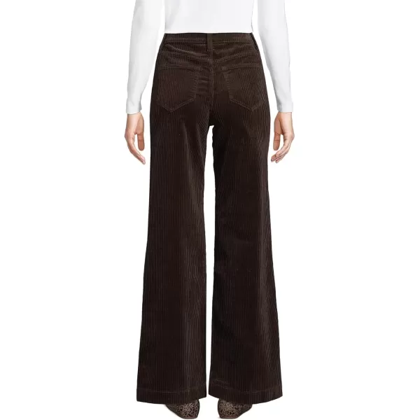 imageLands End Womens Recover High Rise Wide Leg JeansRich Coffee