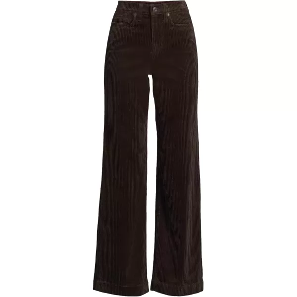 imageLands End Womens Recover High Rise Wide Leg JeansRich Coffee