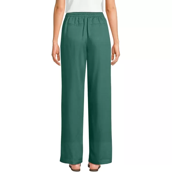 imageLands End Womens Recover High Rise Wide Leg JeansWashed Evergreen