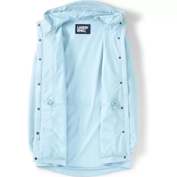 imageLands End Womens Waterproof Hooded Packable RaincoatSubtle Blue