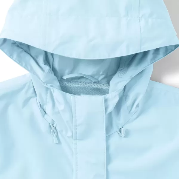 imageLands End Womens Waterproof Hooded Packable RaincoatSubtle Blue