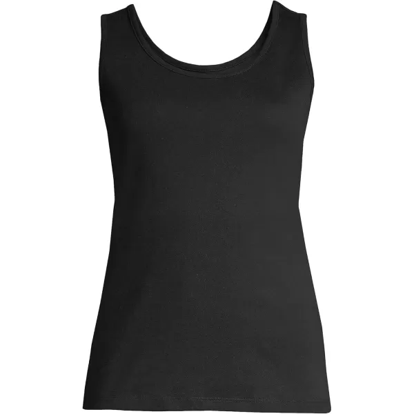 imageLands End Womens Cotton Tank TopBlack