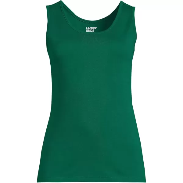 imageLands End Womens Cotton Tank TopBright Spruce