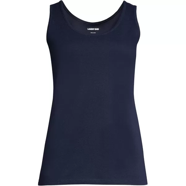 imageLands End Womens Cotton Tank TopRadiant Navy