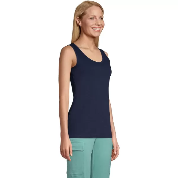 imageLands End Womens Cotton Tank TopRadiant Navy