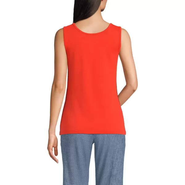 imageLands End Womens Cotton Tank TopRich Persimmon